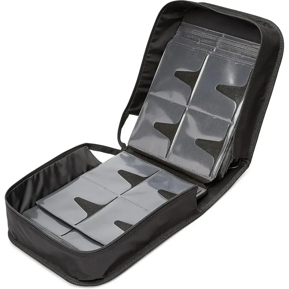 Amazon Basics Polyester CD/DVD Portable Storage Binder, 400-Capacity, Black